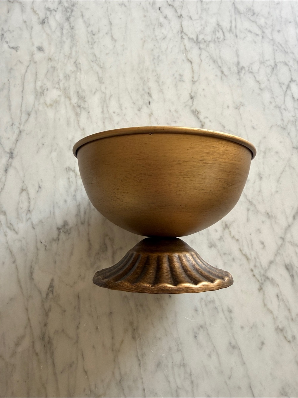 Gold Pedestal Accent Bowls/Vases